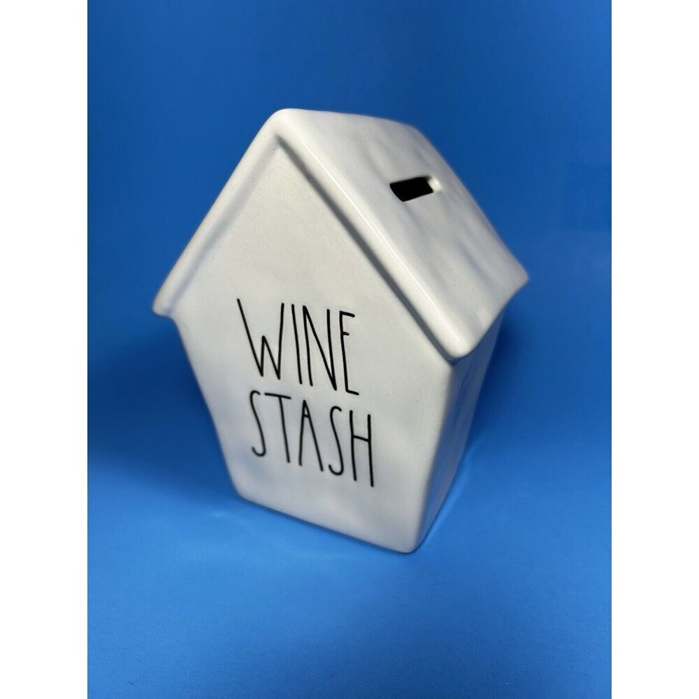 Rae Dunn Magenta Artisan Collection ~Wine Stash~ Ceramic Birdhouse Bank C2 - Picture 10 of 13